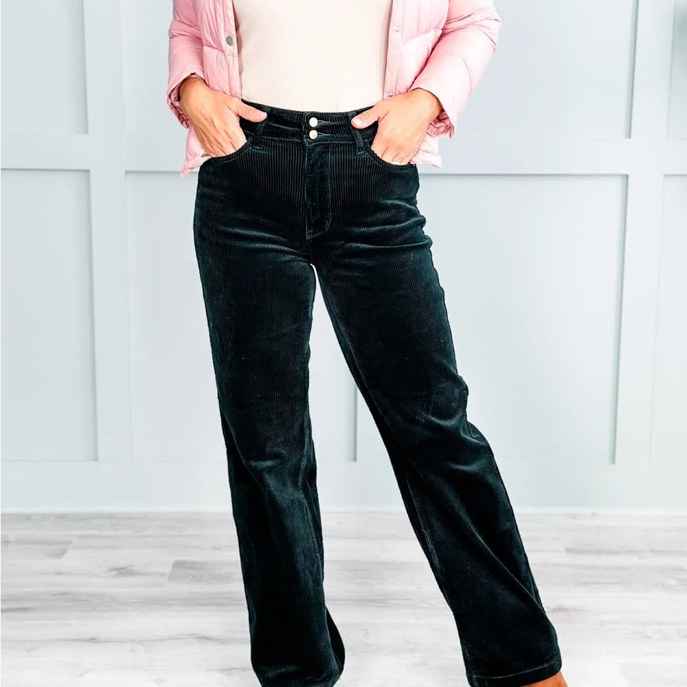 Judy Blue emerald high waisted corduroy pants